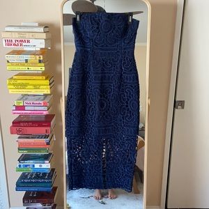 Nicholas Navy lace dress from Saks